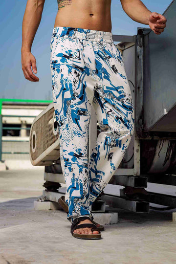 Unisex Relaxed Fit Printed Lounge Pant
