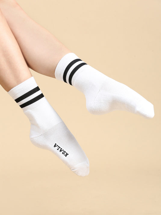 Unisex Pack of 3 Patterned Ankle-length Socks