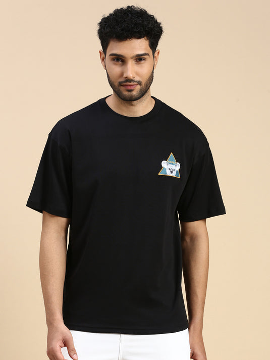 Unisex Oversized Efarmogi Black Tshirt