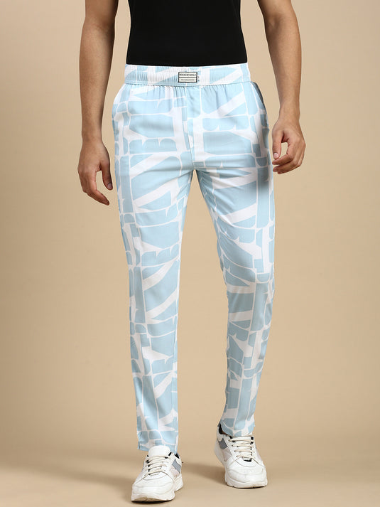White Relaxed Fit Lounge Pants