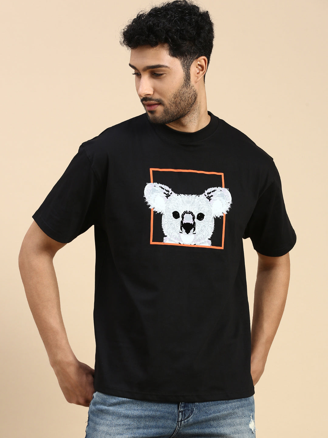 Unisex Graphic Printed Drop Shoulder Oversized T-Shirt