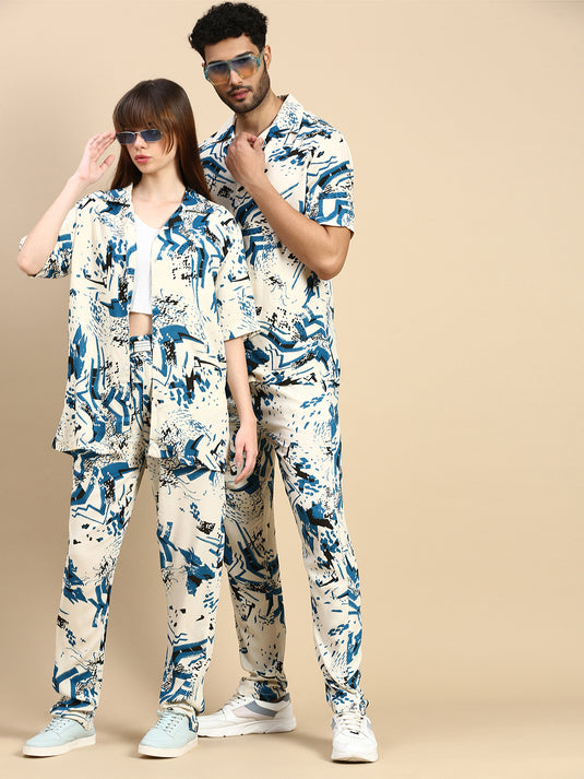Unisex  Relaxed Fit Printed Lounge Pant