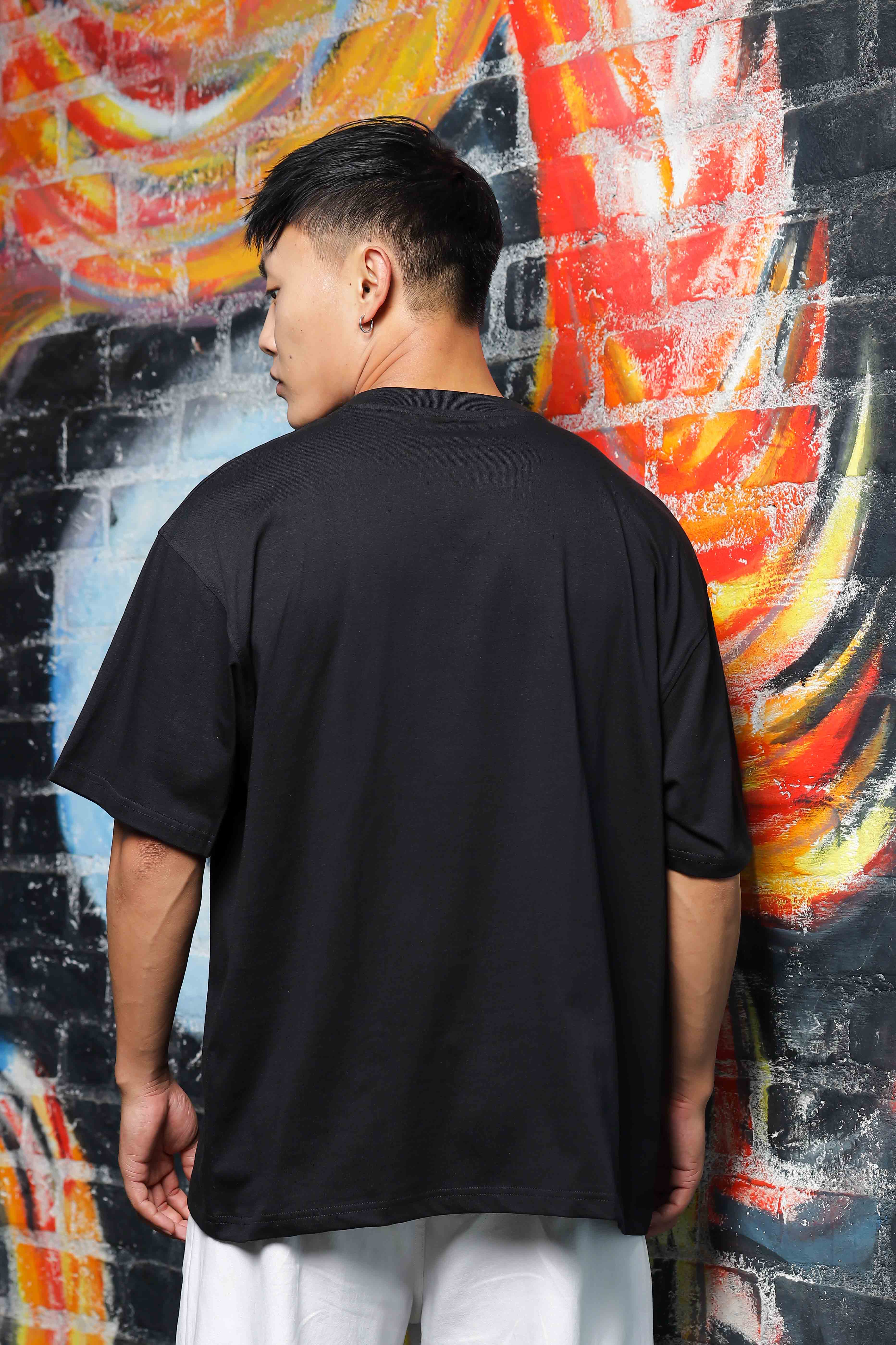 Unisex Graphic Printed Drop Shoulder Oversized T-Shirt