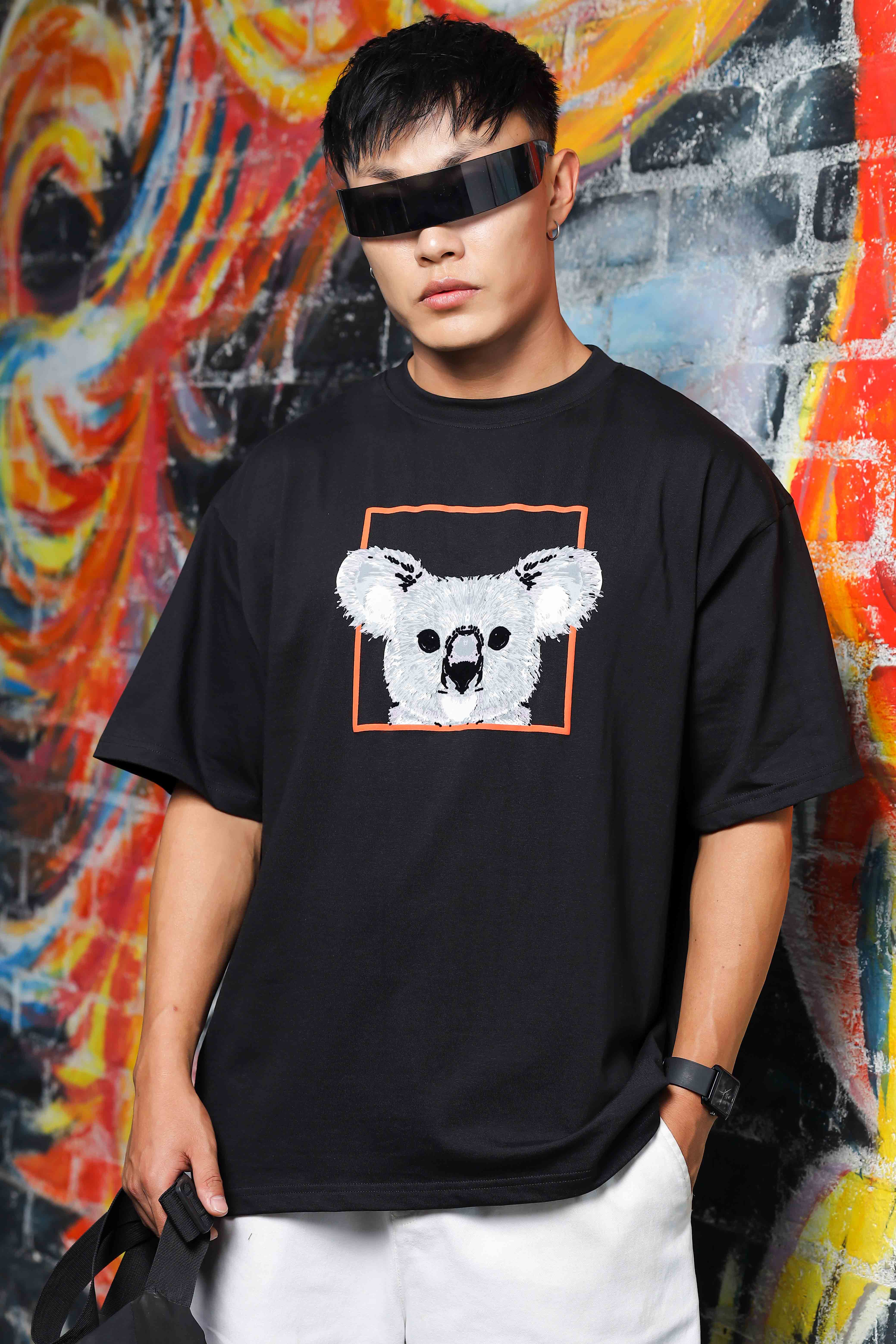 Unisex Graphic Printed Drop Shoulder Oversized T-Shirt