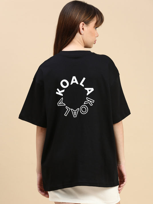 Unisex Oversized Black Tshirt