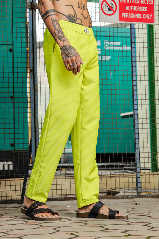 Oversized Textured Lime Green Coord Set