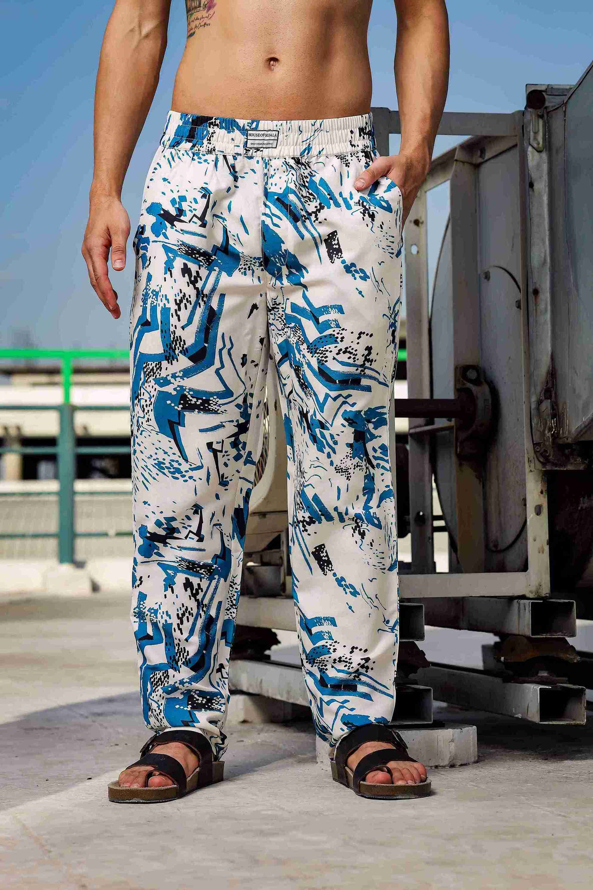 Unisex  Relaxed Fit Printed Lounge Pant