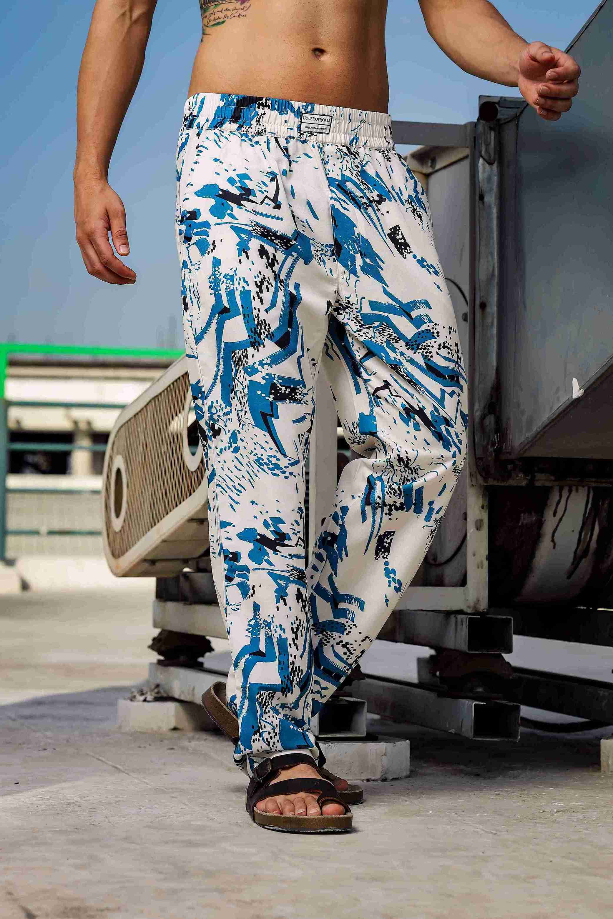 Unisex  Relaxed Fit Printed Lounge Pant