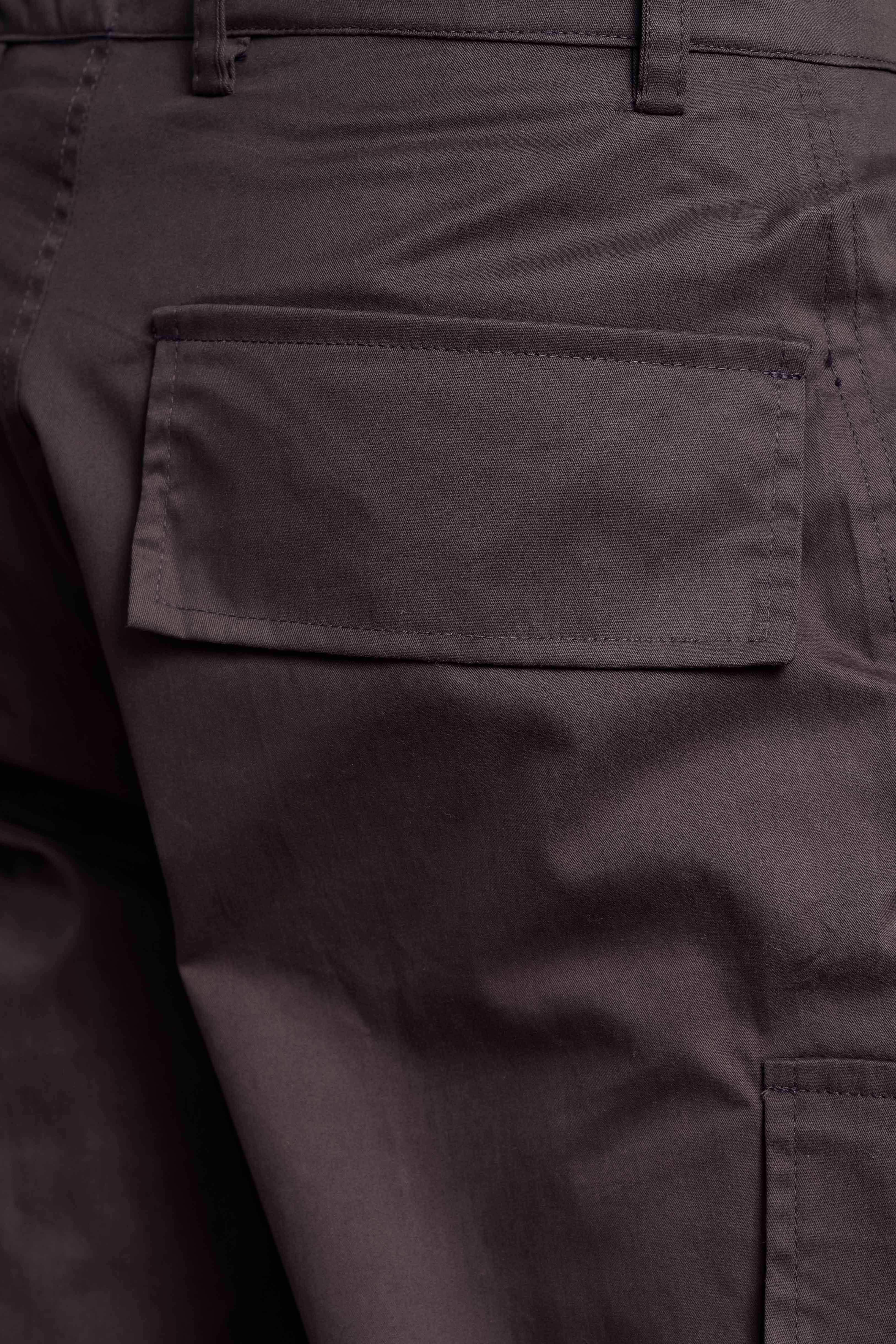 Unisex Relaxed fit Grey Baggy Cargo Trousers