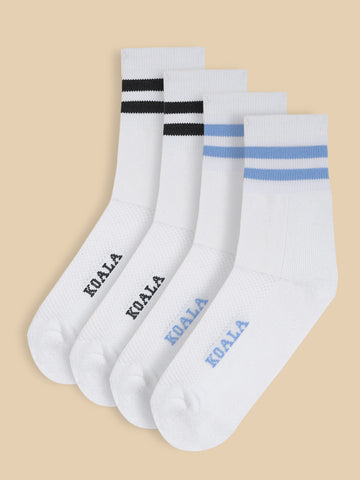 Unisex Pack of 2 Patterned Ankle-length Socks