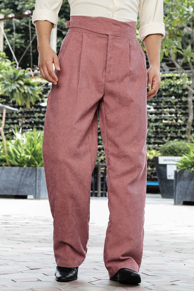 Gurkha Trousers with Double Pleated Front
