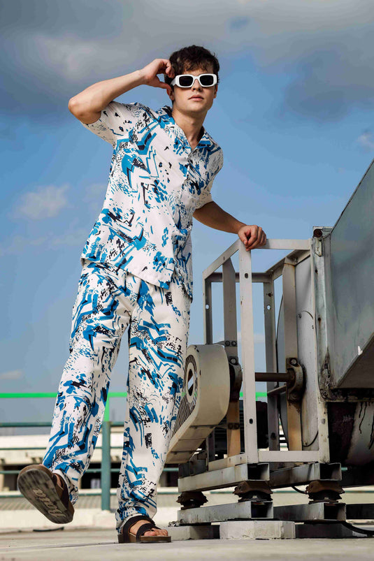 Unisex Relaxed Fit Printed Coord Set