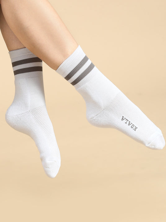 Unisex Pack of 2 Patterned Ankle-length Socks