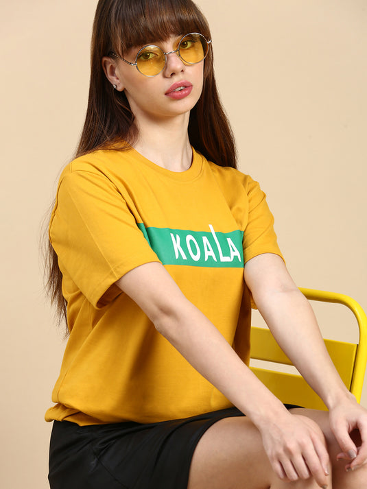 Unisex Relaxed Fit Zóni Yellow TShirt