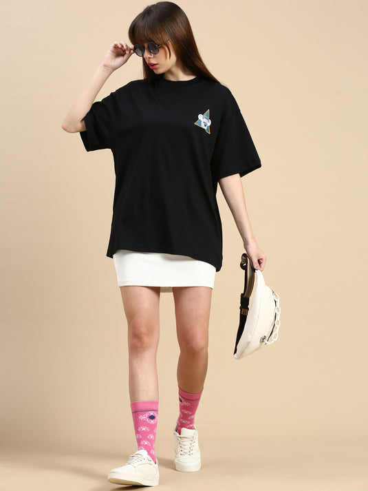 Unisex Oversized Black Tshirt