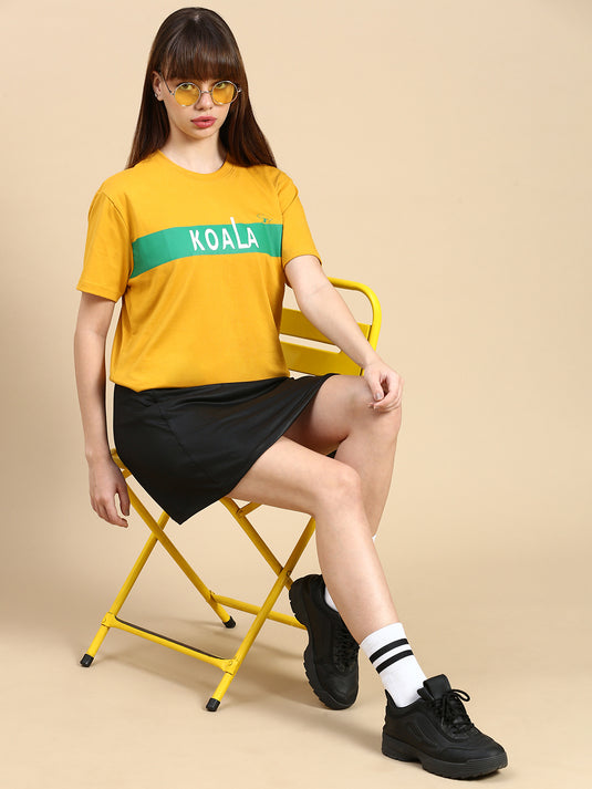 Unisex Relaxed Fit Zóni Yellow TShirt