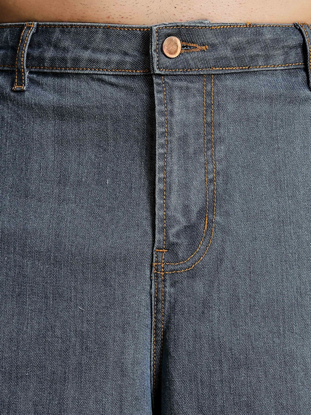 Unisex Indigo Blue Baggy Oversized Fit Denim Baggy Cargo