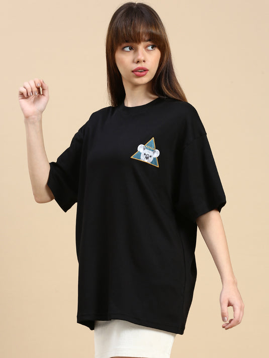 Unisex Oversized Black Tshirt