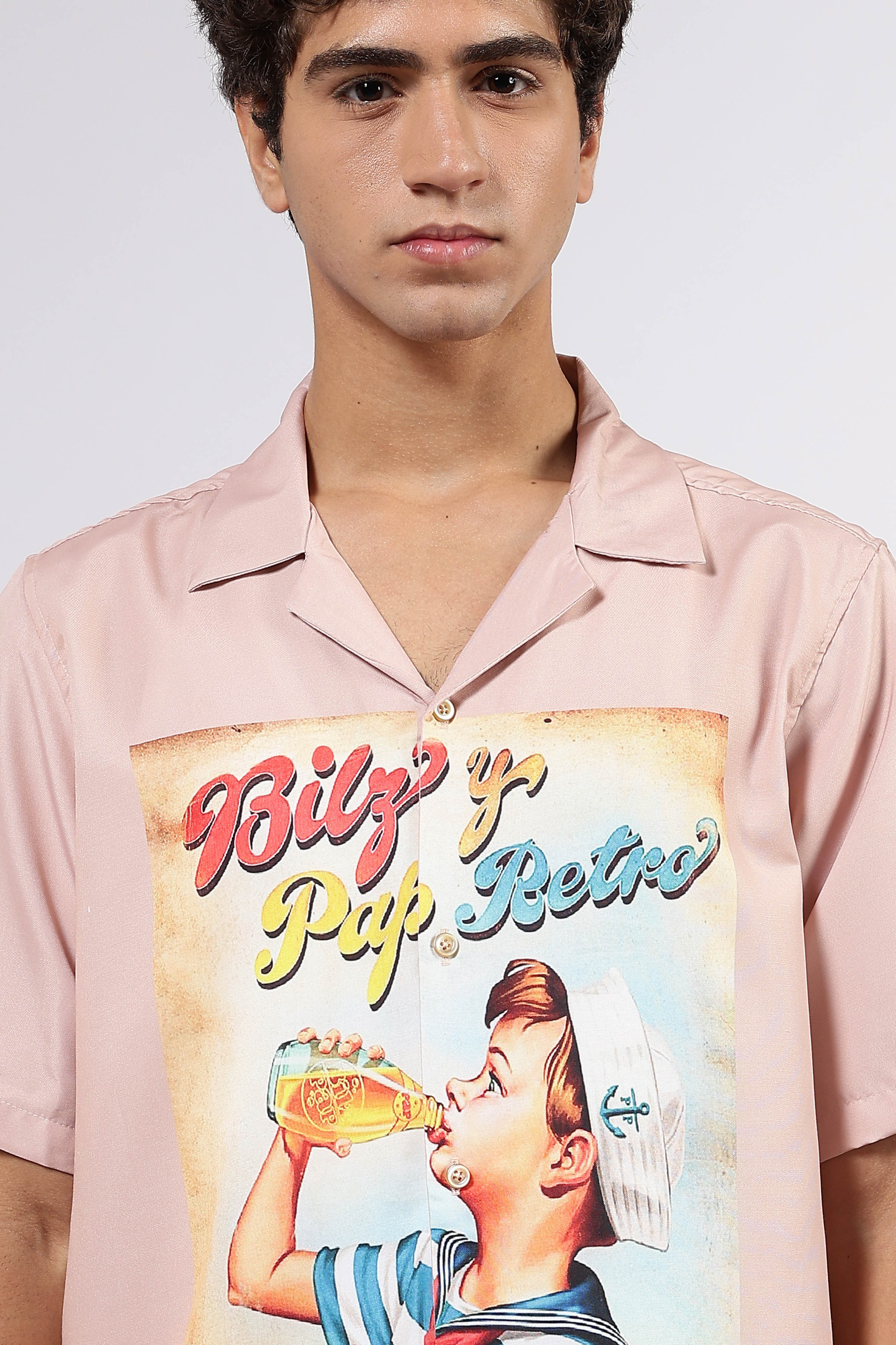 Resort Printed Cuban Shirt & All Day Lounge Pant Relaxed Fit Co-Ord Set